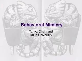 Behavioral Mimicry
