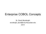 Enterprise COBOL Concepts - slide 1