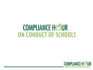 ON CONDUCT OF SCHOOLS