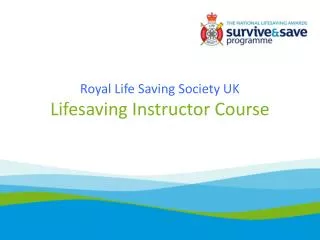 Royal Life Saving Society UK Lifesaving Instructor Course