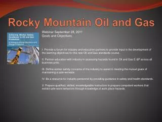 Rocky Mountain Oil and Gas