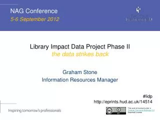 Library Impact Data Project Phase II the data strikes back