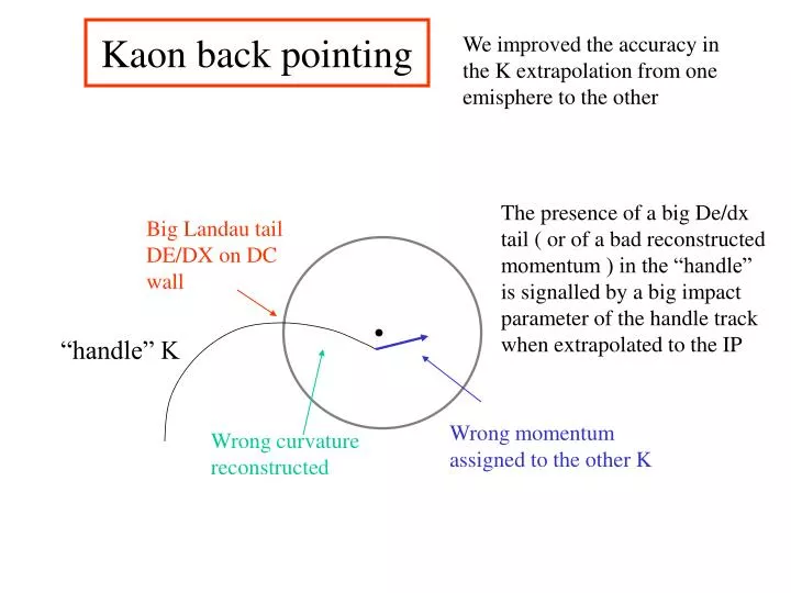 kaon back pointing