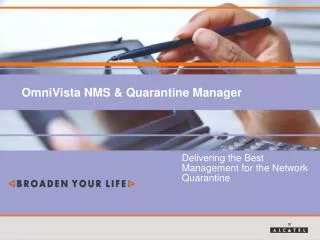 OmniVista NMS &amp; Quarantine Manager