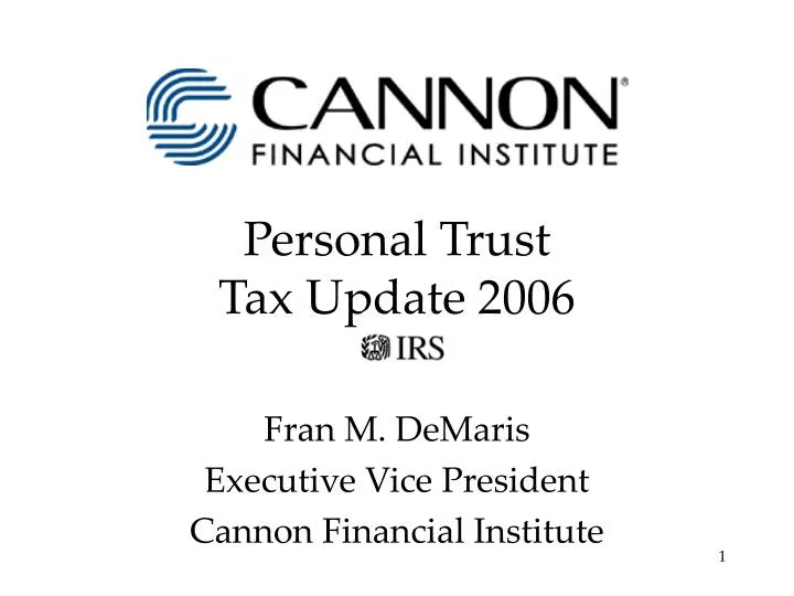 personal trust tax update 2006