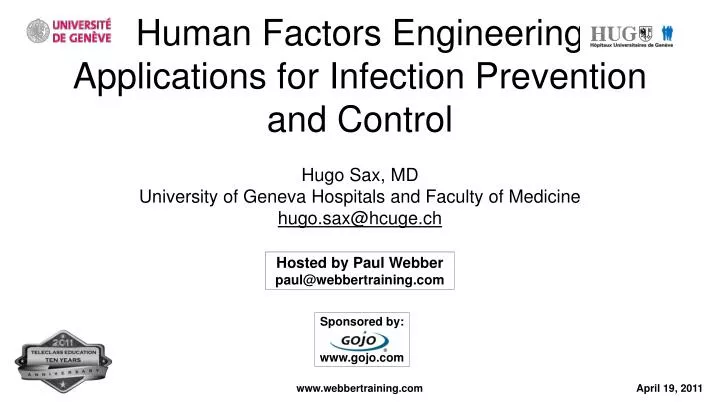 human factors engineering applications for infection prevention and control