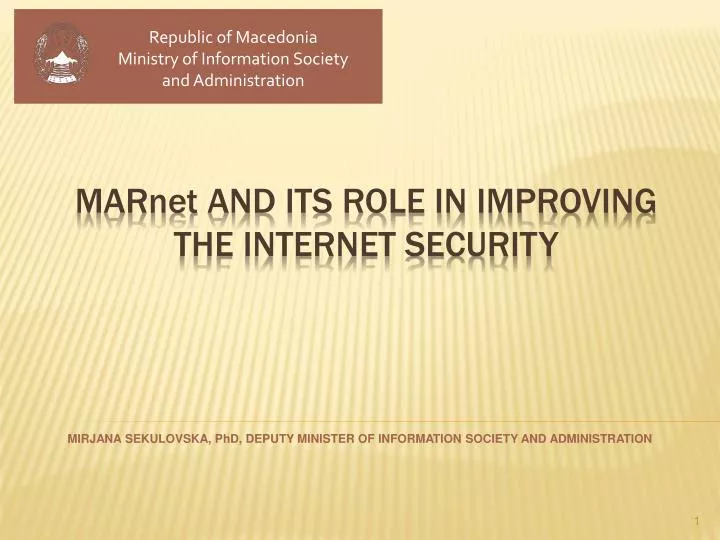 mar net and its role in improving the internet security