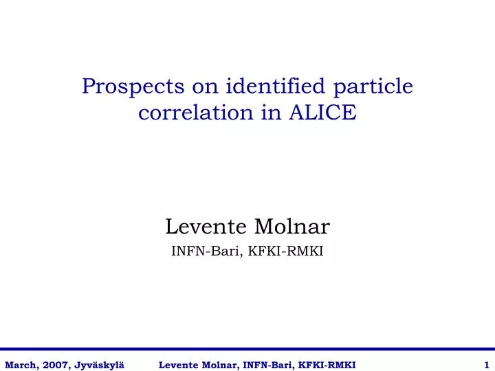prospects on identified particle correlation in alice