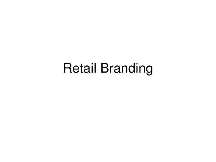 retail branding
