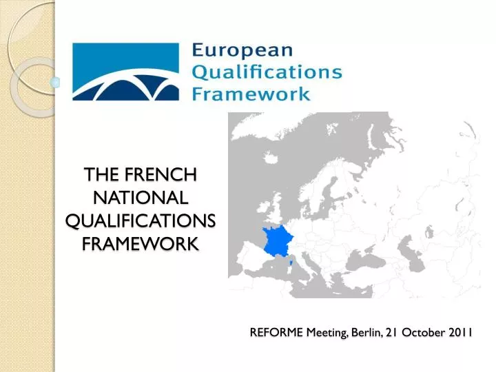 the french national qualifications framework