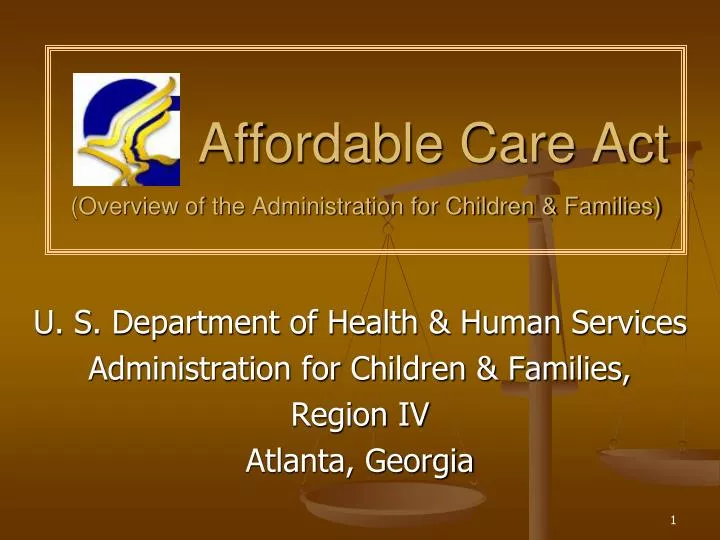 affordable care act overview of the administration for children families