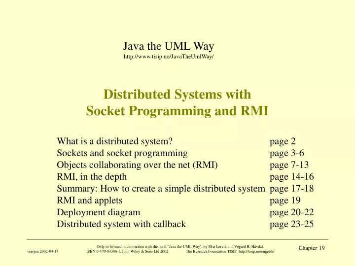 distributed systems with socket programming and rmi