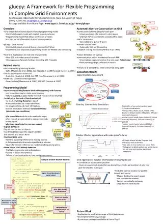 gluepy: A Framework for Flexible Programming in Complex Grid Environments