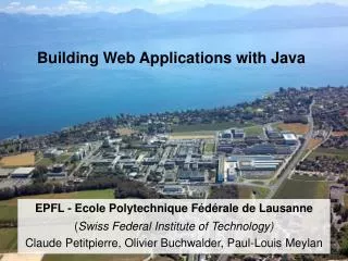 Building Web Applications with Java