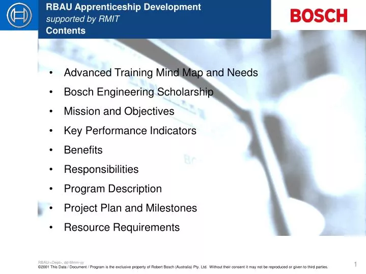 rbau apprenticeship development supported by rmit contents