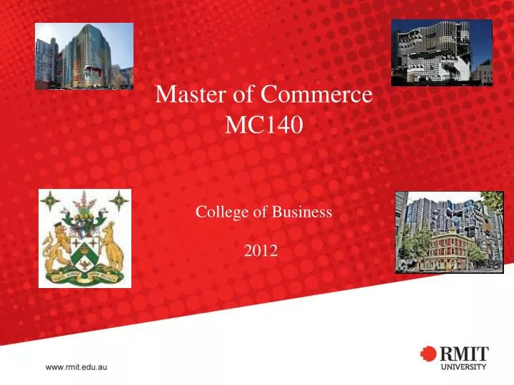 master of commerce mc140 college of business