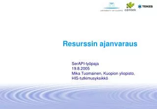 resurssin ajanvaraus