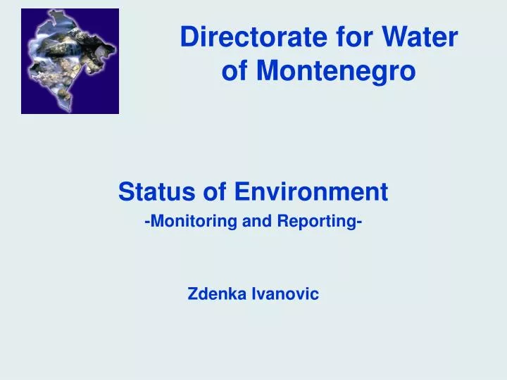 directorate for water of montenegro