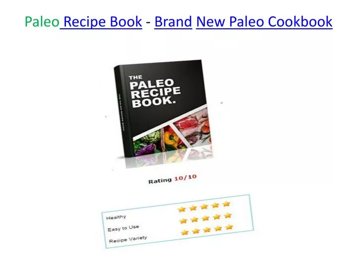 paleo recipe book brand new paleo cookbook