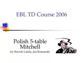 ebl td course 2006