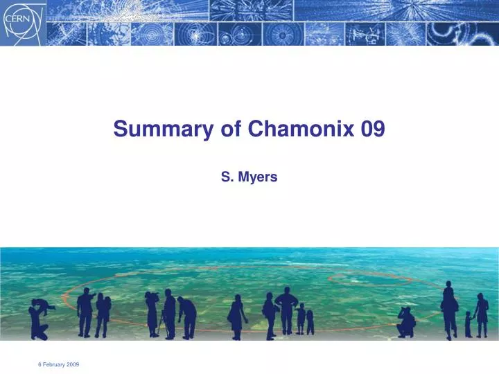summary of chamonix 09 s myers