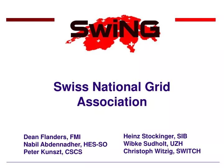 swiss national grid association
