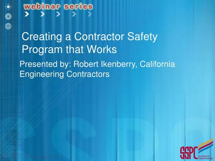 presented by robert ikenberry california engineering contractors