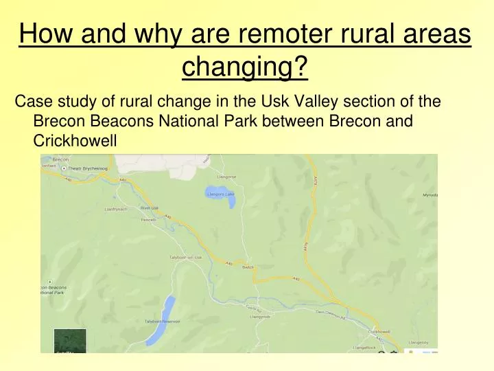 how and why are remoter rural areas changing