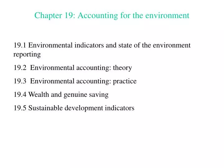 chapter 19 accounting for the environment