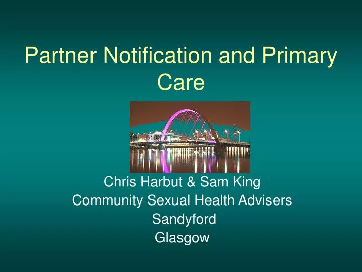 partner notification and primary care