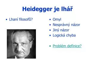 heidegger je lh