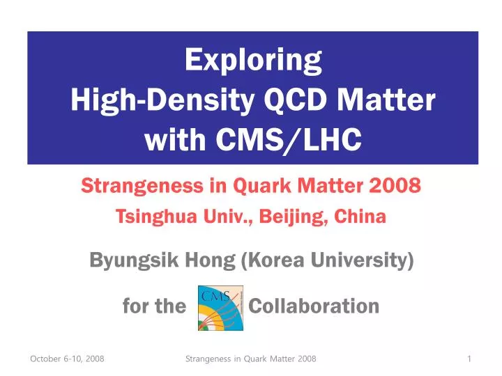 exploring high density qcd matter with cms lhc
