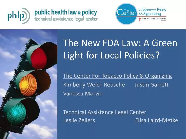 the new fda law a green light for local policies