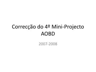correc o do 4 mini projecto aobd