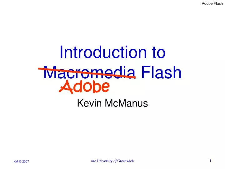 introduction to macromedia flash