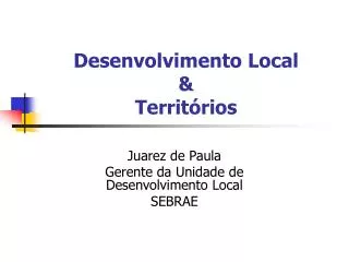 desenvolvimento local territ rios