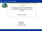 National Inter-Ministerial Dialogue on Climate Change - slide 1