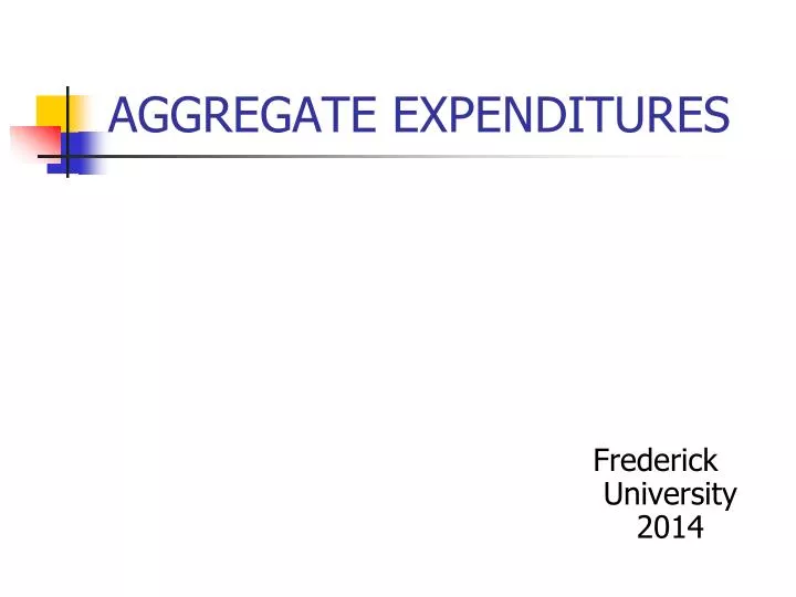 aggregate expenditures