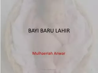 bayi baru lahir