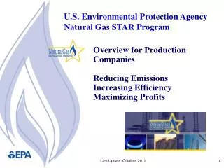 Overview for Production Companies Reducing Emissions Increasing Efficiency Maximizing Profits