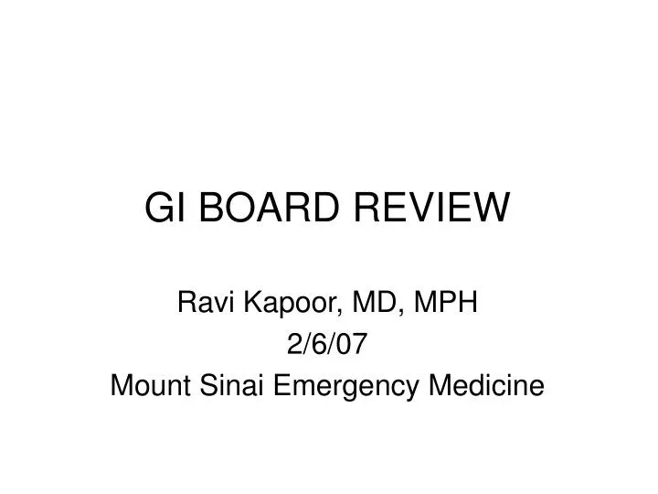 gi board review