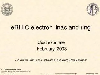 eRHIC electron linac and ring