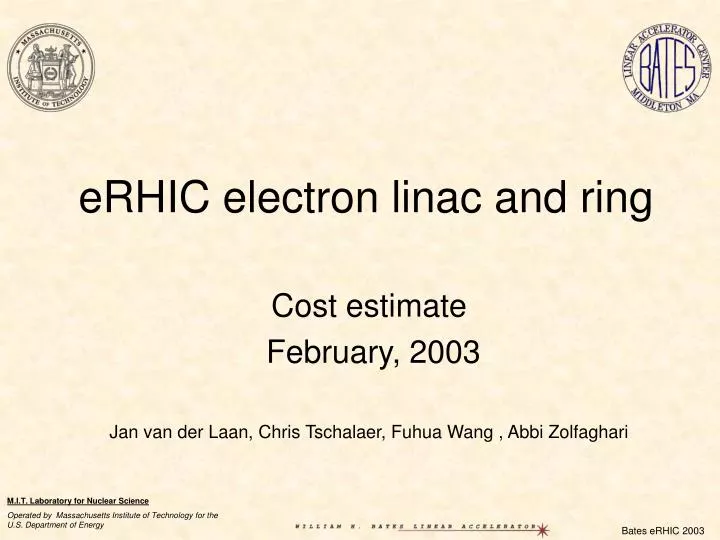 erhic electron linac and ring