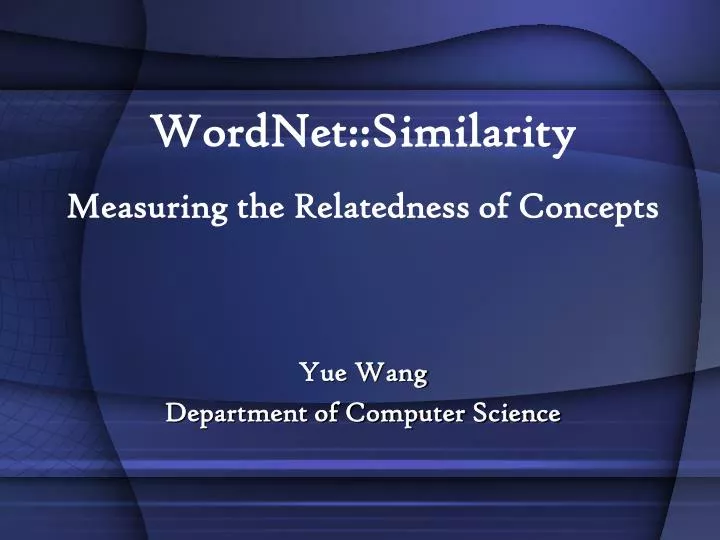 wordnet similarity