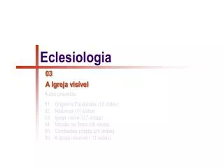 eclesiologia