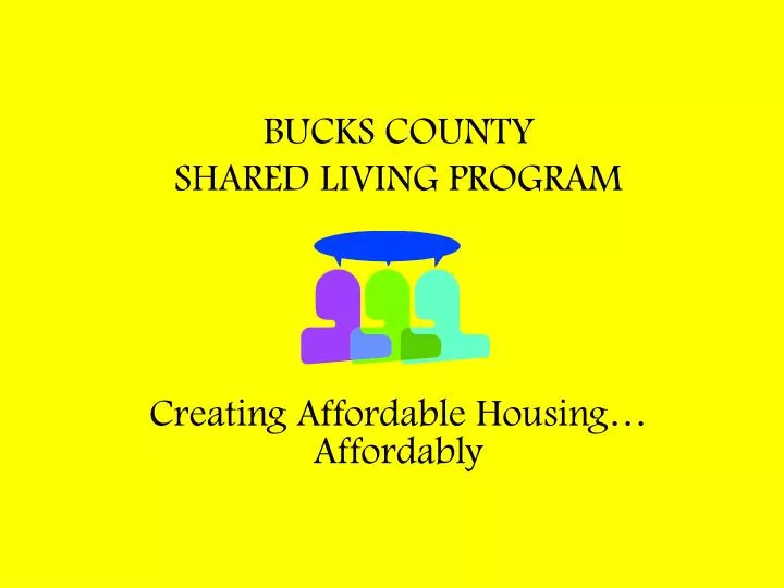 bucks county shared living program creating affordable housing affordably