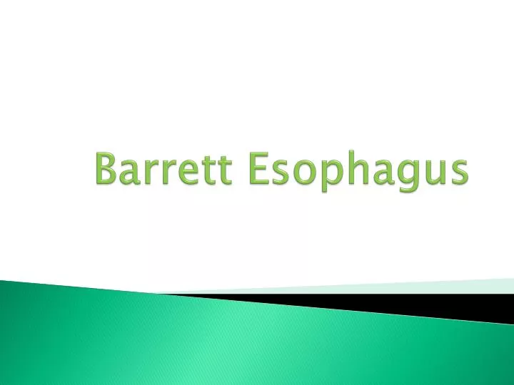 barrett esophagus