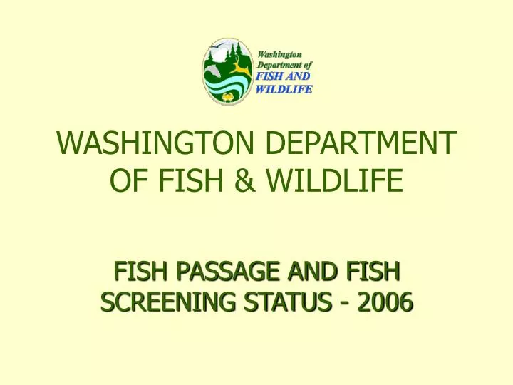 washington department of fish wildlife
