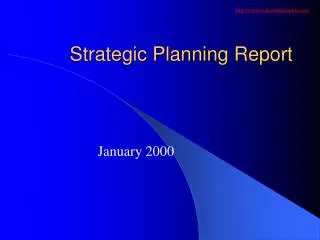 Strategic Planning Report