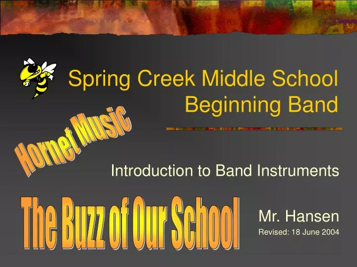 spring creek middle school beginning band
